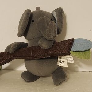 Plush Gray Elephant on Branch Lambs And Ivy